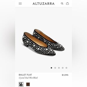 Altuzarra Crystal Studded Flats